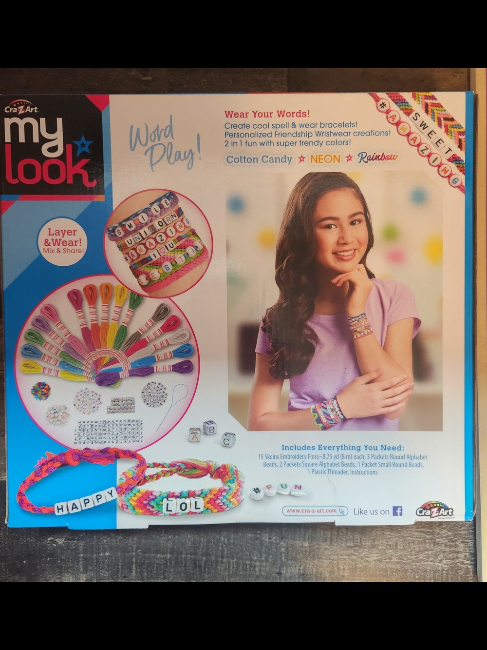 Cra-Z-Art My Look Friendship Bracelet Kit - Rainbow & Neon - Picture 3 of 4